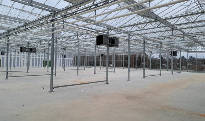 Hedafor - Deforche - CTM Thonon les Bains - serre de production - greenhouse - venlo - centre technique municipal