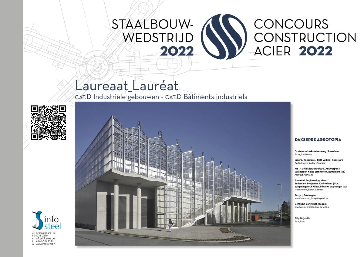Agrotopia - Deforche - laureaat staalbouwwedstrijd 2022 